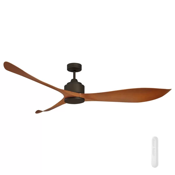 MERCATOR EAGLE XL II RUBBED BRONZE 168CM DC CEILING FAN WITH REMOTE FC360163RB