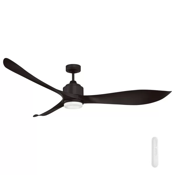 MERCATOR EAGLE XL BLACK 168CM DC CEILING FAN WITH LIGHT AND REMOTE FC368163BB
