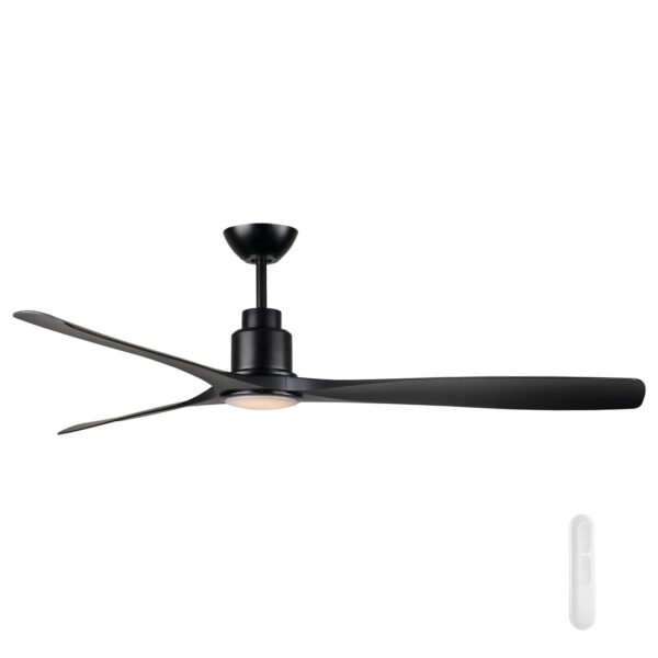 MERCATOR ICEMAN BLACK 152CM CEILING FAN WITH REMOTE AND LIGHT  FC888153BK