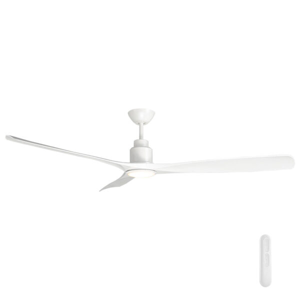 MERCATOR ICEMAN WHITE 152CM CEILING FAN WITH REMOTE AND LIGHT FC888153WH