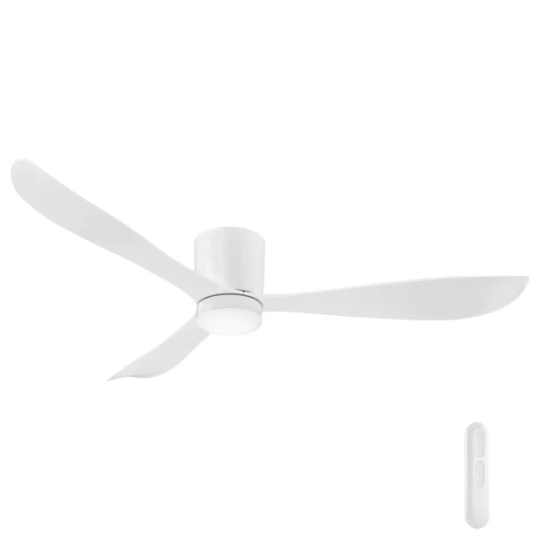 MERCATOR INSTINCT WHITE 137CM DC CEILING FAN WITH LIGHT AND REMOTE FC1108133WH