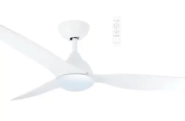 MARTEC AVOCA DC 52″ MATT WHITE WITH LIGHT SMART WI-FI CEILING FAN WITH REMOTE MADC1333WWR