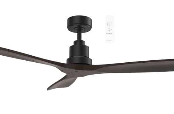 MARTEC MALLORCA MINI MATT BLACK/WALNUT 42″ DC WI-FI SMART CEILING FAN WITH REMOTE MMDC103MW