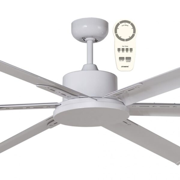 MARTEC ALBATROSS 84″ WHITE DC CEILING FAN WITH REMOTE MAFMWR + MAF210W