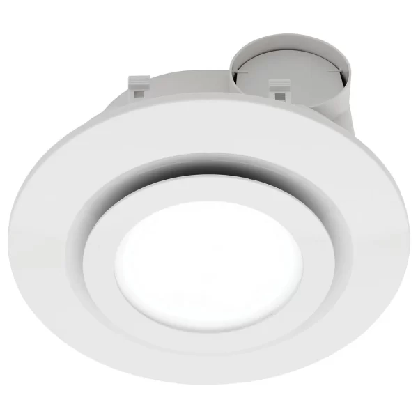 MERCATOR STARLINE ROUND WHITE EXHAUST FAN WITH LIGHT BE190ESPWH