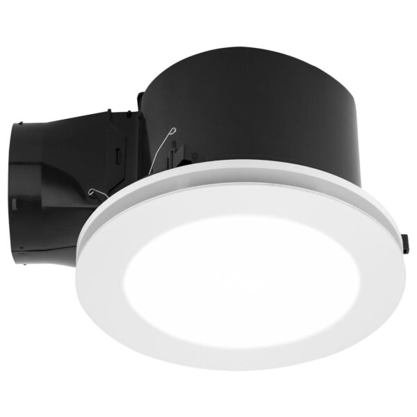 MERCATOR TURBOLINE WHITE ROUND 300 EXHAUST FAN WITH LIGHT BE510ESPWH
