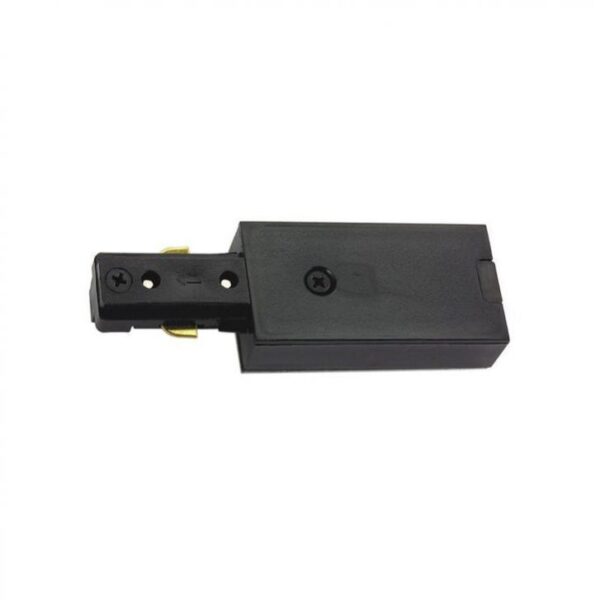 3A LIGHTING 3 WIRE TRACK LIVE END FEED BLACK 3LEFBK
