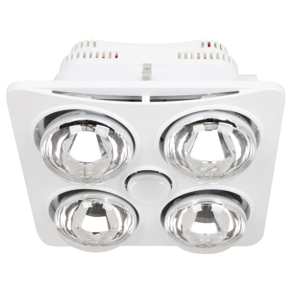 MERCATOR ARDENE QUATTRO FOUR HEAT BATHROOM HEATER AND EXHAUST FAN WITH LIGHT BS124ESWWH