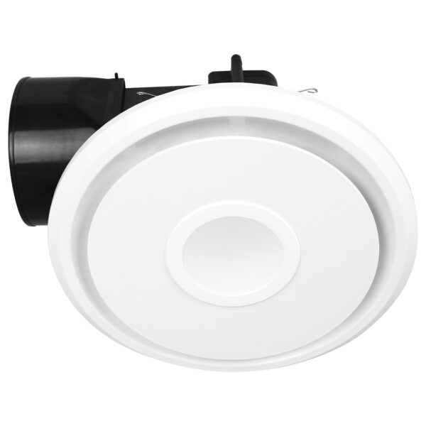 MERCATOR EMELINE II WHITE SMALL ROUND EXHAUST FAN WITH LED LIGHT BE340ESPWH