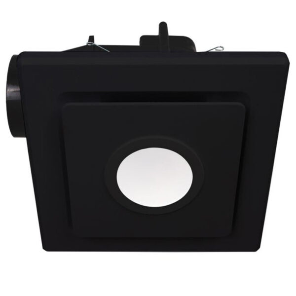 MERCATOR EMELINE II BLACK LARGE SQUARE EXHAUST FAN WITH LED LIGHT BE330ESPBK