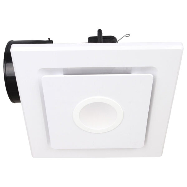 MERCATOR EMELINE II WHITE LARGE SQUARE EXHAUST FAN WITH LED LIGHT BE330ESPWH