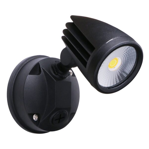 MARTEC FORTRESS II BLACK 15W TRICOLOUR LED SINGLE SPOT LIGHT MLXF3451M