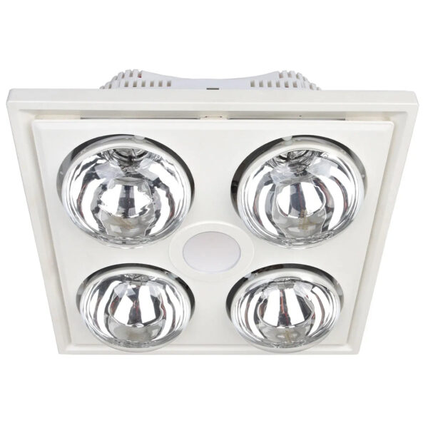 MERCATOR MIDAS QUATTRO FOUR HEAT BATHROOM HEATER AND EXHAUST FAN WITH LIGHT BS134ESWWH